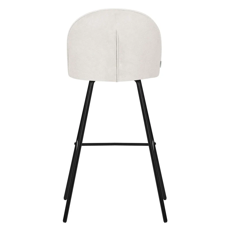 ML-Design | Barhocker Set mit Rückenlehne und Fußstütze, 52x102x50 cm, bis 120 kg, Tresenhocker Bistrohocker Thekenhocker