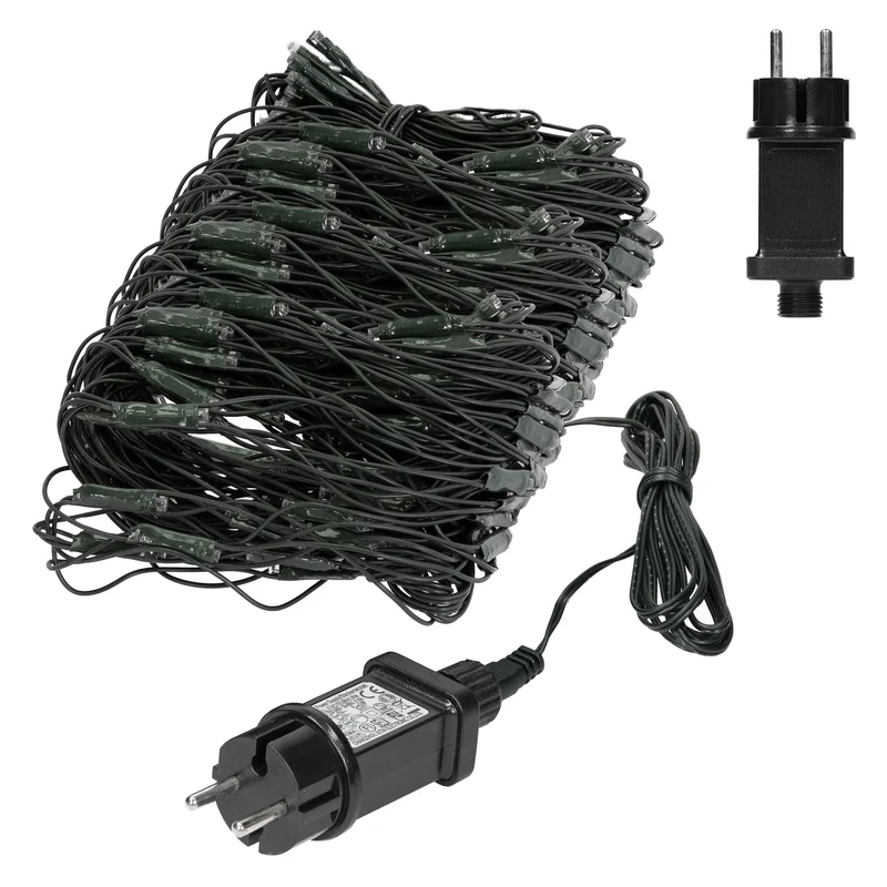LED Lichternetz 150x300 cm mit 320 LEDs Kaltweiß IP44