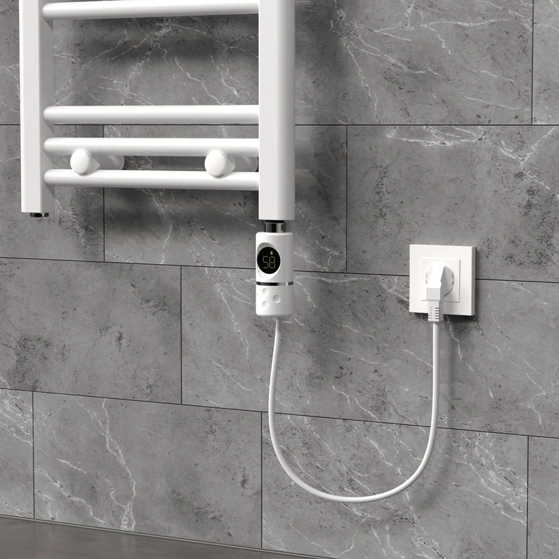 Heizstab 300W Weiß mit Thermostat und LCD Bildschirm LuxeBath