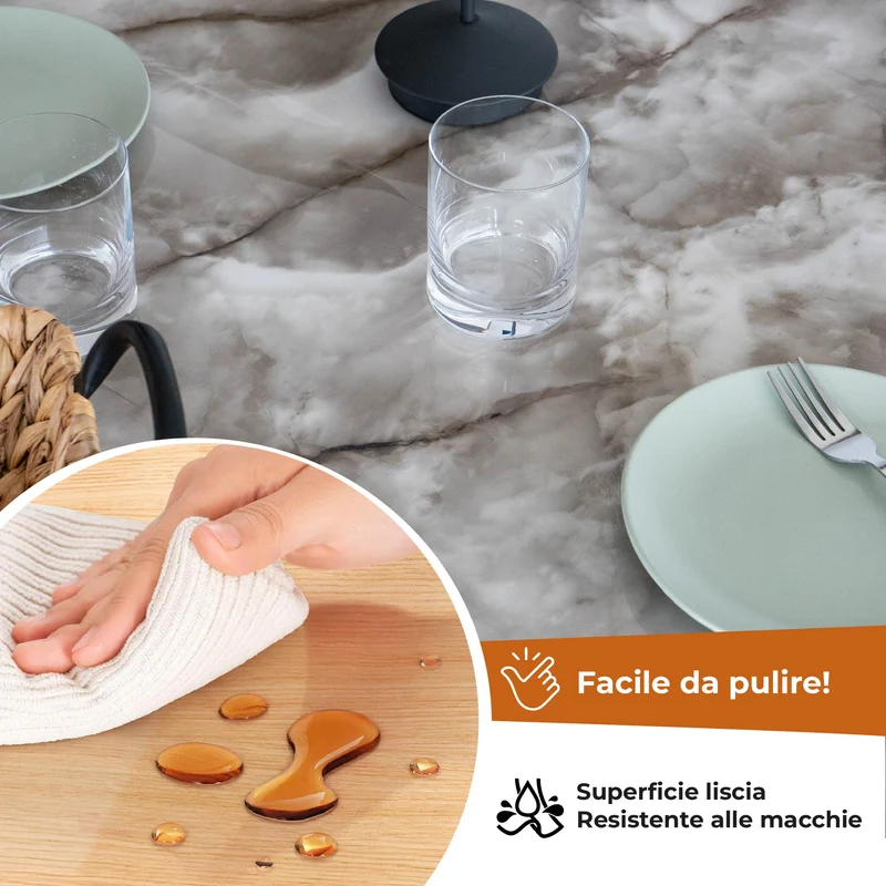 Copritavolo in PVC Stampato 1.2 mm Antimacchia Il Gruppone