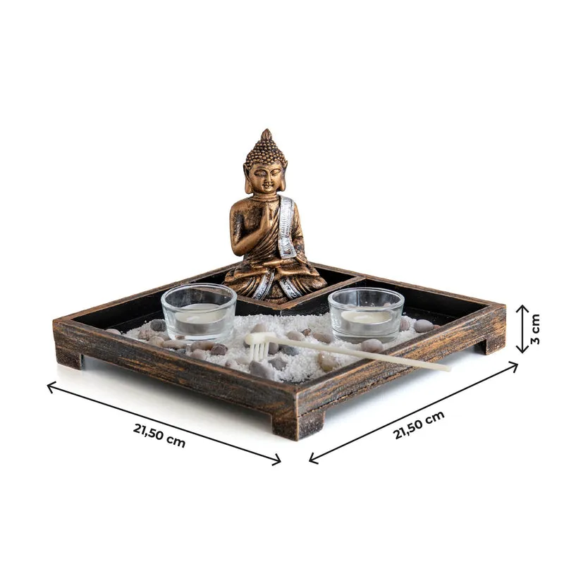 Giardino Zen da Tavolo con Buddha e Sabbia Il Gruppone