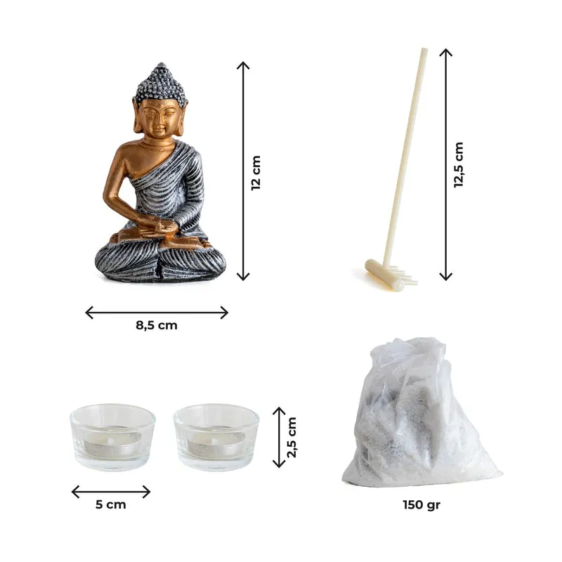 Giardino Zen da Tavolo con Buddha e Sabbia Il Gruppone