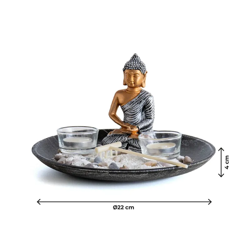 Giardino Zen da Tavolo con Buddha e Sabbia Il Gruppone