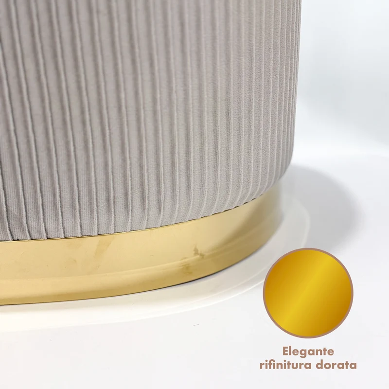 Set 3 Pouf Velluto Design Moderno Salvaspazio Il Gruppone