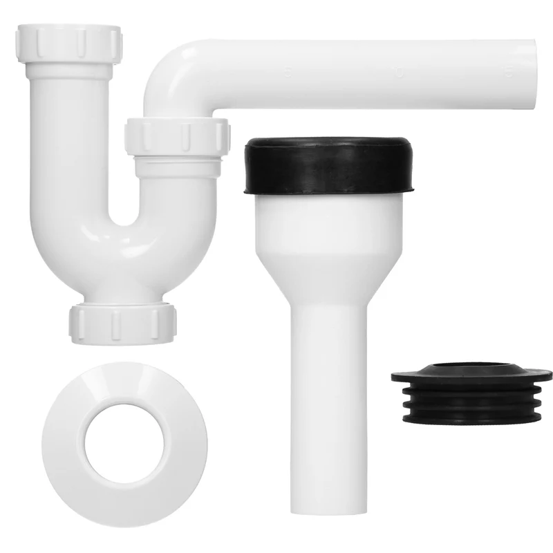 Urinal Pissoir aus Keramik mit Zulauf von Hinten inkl. Absaug Siphon Luxebath