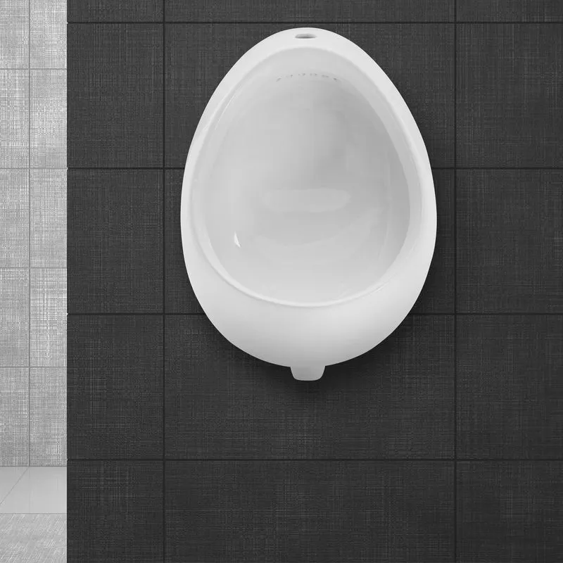 Urinal Pissoir aus Keramik mit Zulauf von Hinten inkl. Absaug Siphon Luxebath