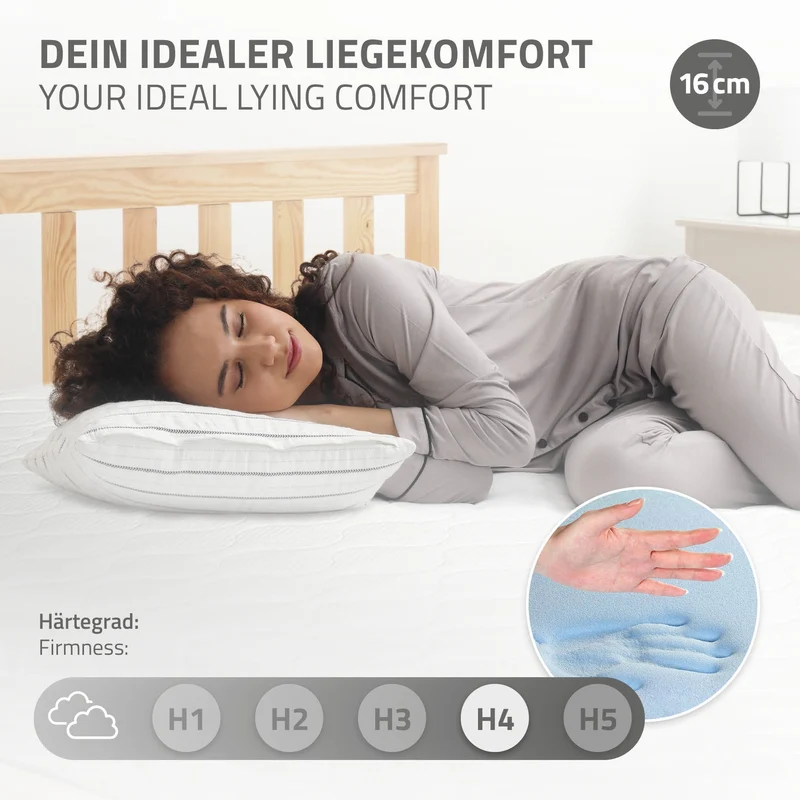 Matratze 140x200x16 cm aus Kaltschaum ML-Design