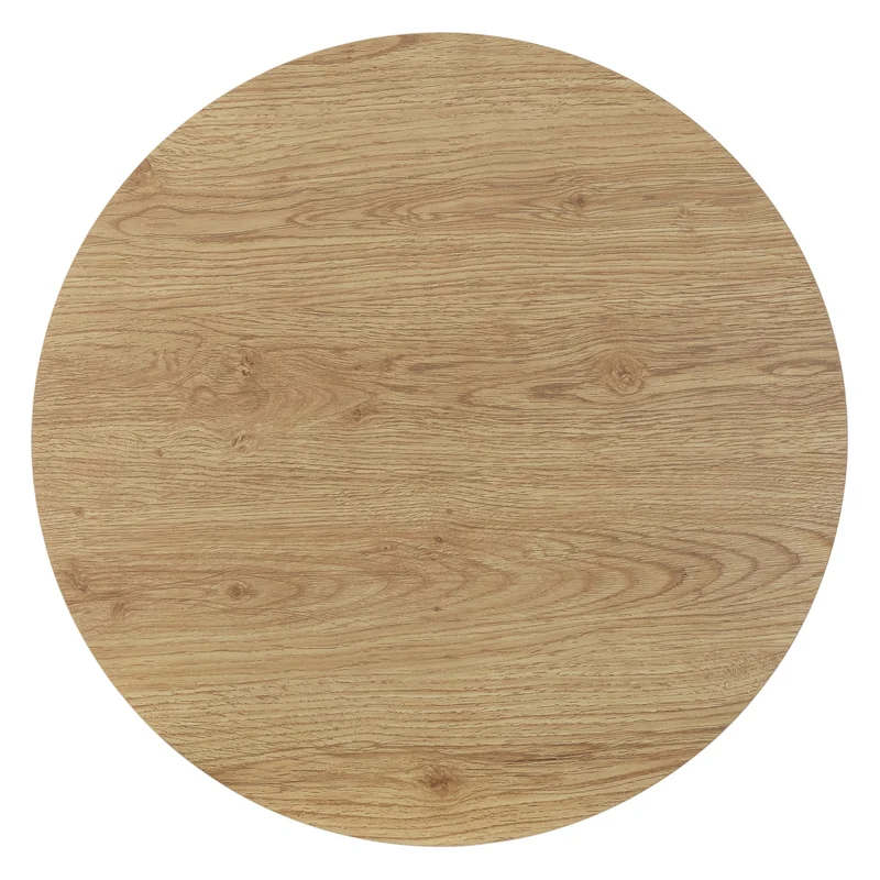 Couchtisch rund Ø60 x 50 cm, Holz-Optik, Braun, Wohnzimmertisch ML-Design