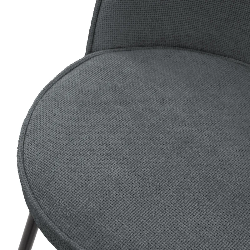 Barhocker 2er Set Anthrazit 52x102x50 cm mit Rückenlehne und Fußstütze bis 120 kg ML-Design