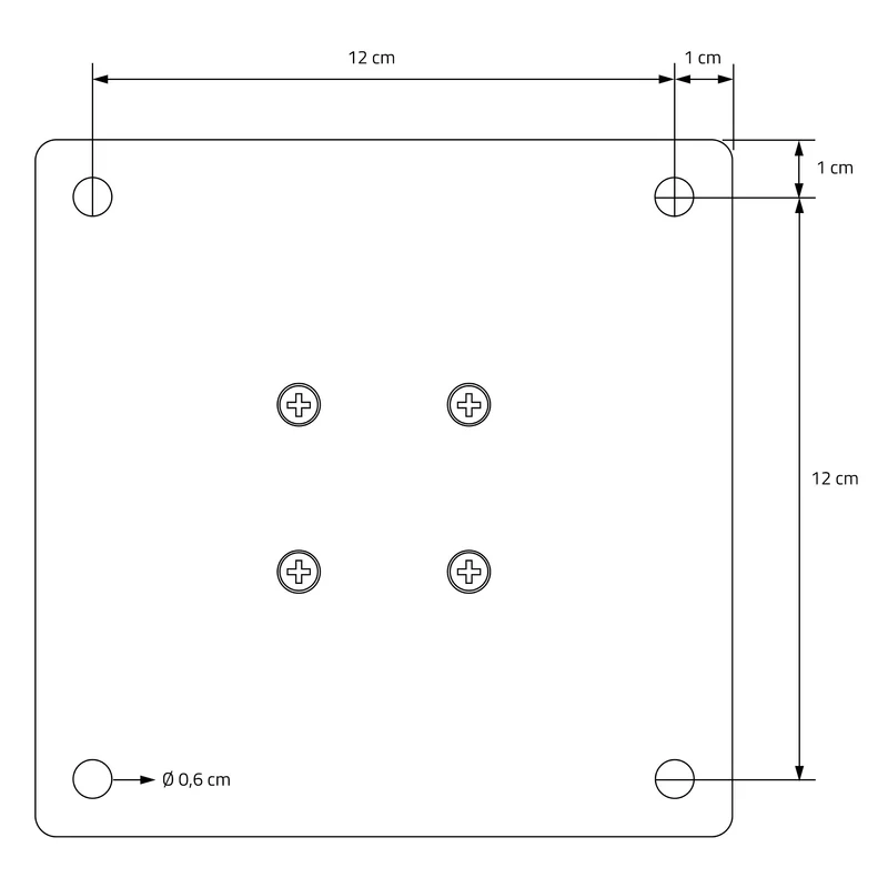 4er Set Tischbeine schräg 72 cm Schwarz glänzend aus Stahl eckig Profil 8x8 cm I-Form 96° Neigung ML-Design