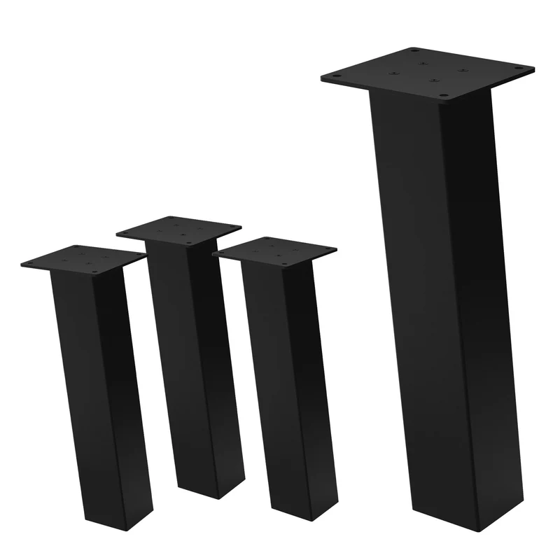 Tischbeine Tischgestell 4er Set I-Design schräg aus Stahl ML-Design