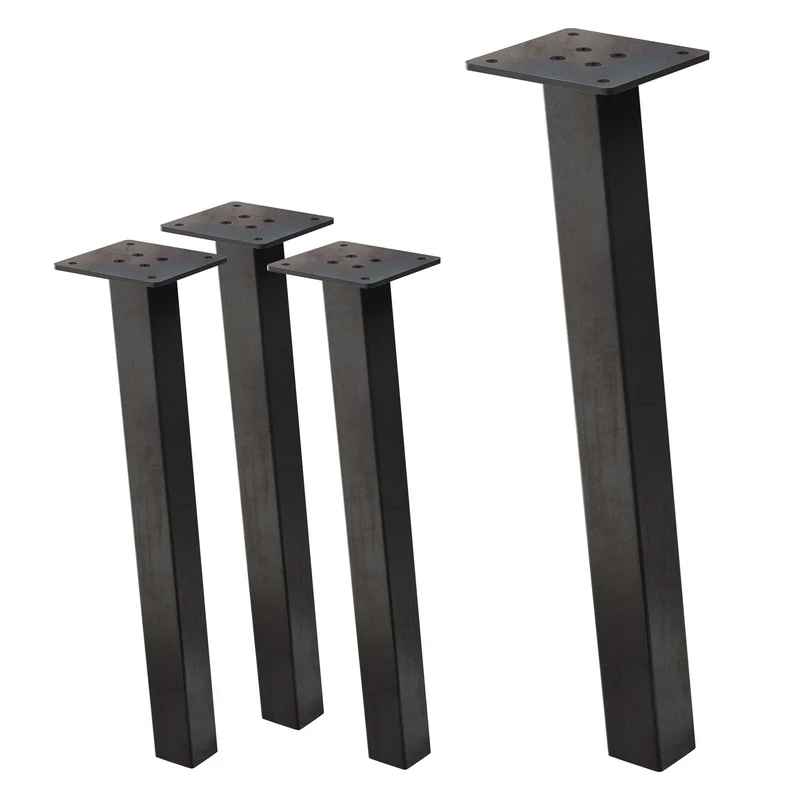Tischbeine Tischgestell 4er Set I-Design schräg aus Stahl ML-Design