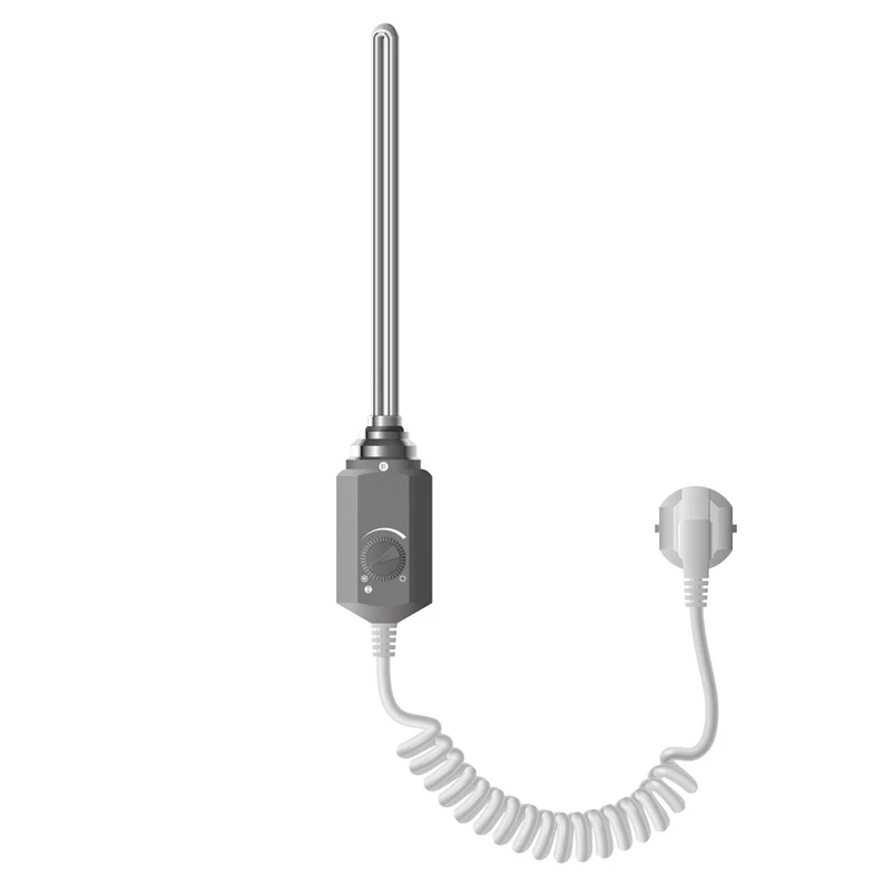 Heizstab 600W Graphit mit Thermostat für Badheizkörper LuxeBath