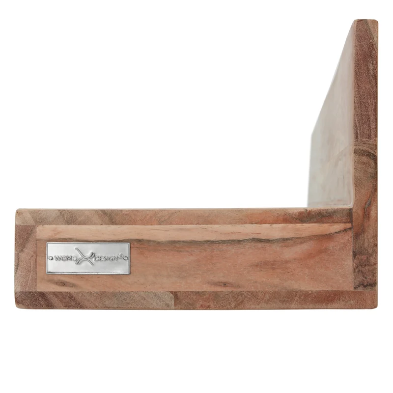 Wandregal Akazie Massivholz 60 cm