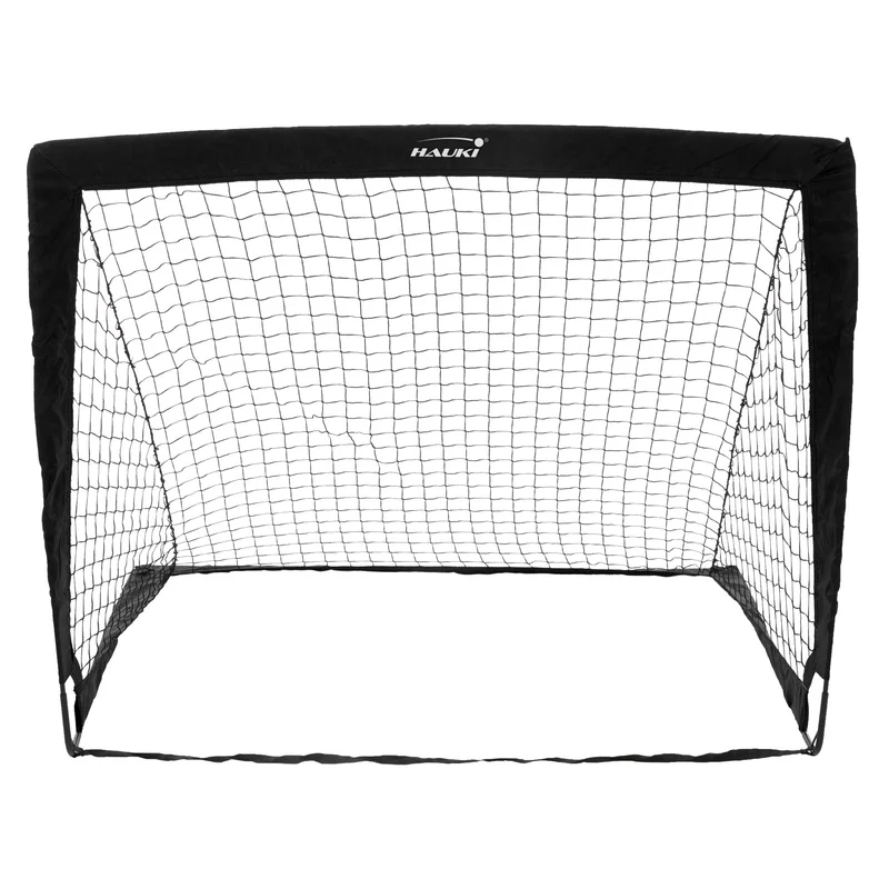 Fußballtor Pop-Up 2er Set 120x95x97 cm Schwarz aus Polyethylen