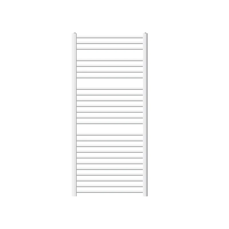 Badheizkörper Sahara 750x1500 mm Weiß gebogen mit Seitenanschluss LuxeBath
