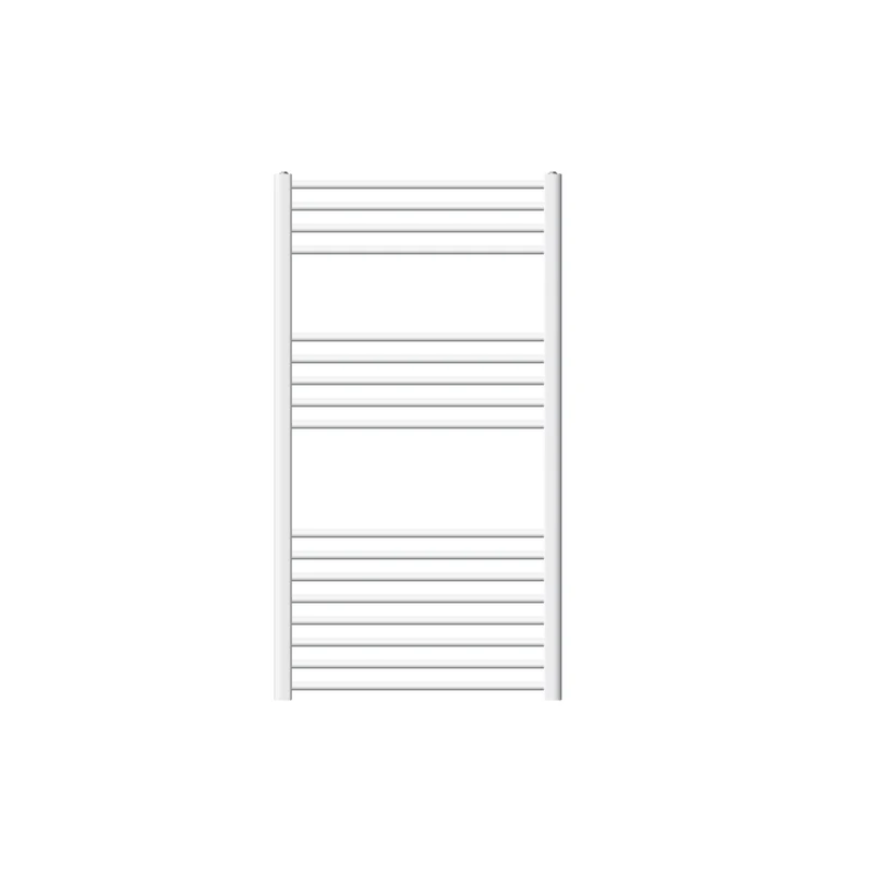 Badheizkörper Sahara 750x1200 mm Weiß gebogen mit Seitenanschluss LuxeBath