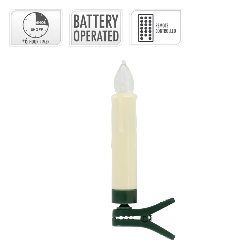 LED-Kerzen 20er Set warmweiß inkl. Fernbedienung