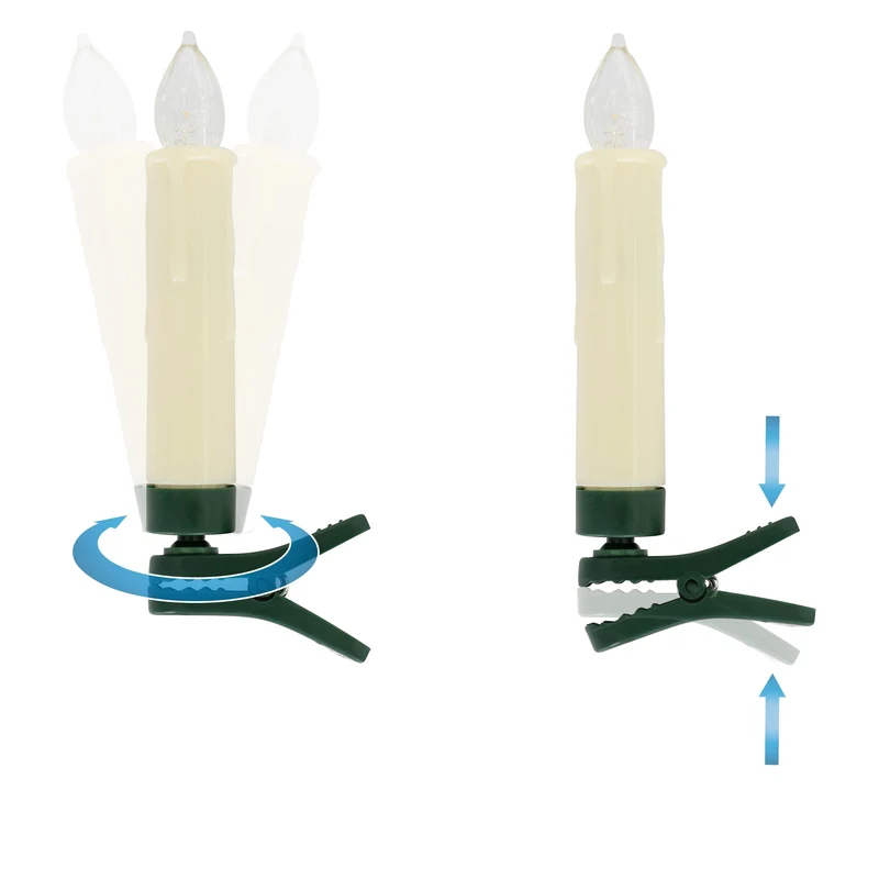 LED-Kerzen 20er Set warmweiß inkl. Fernbedienung