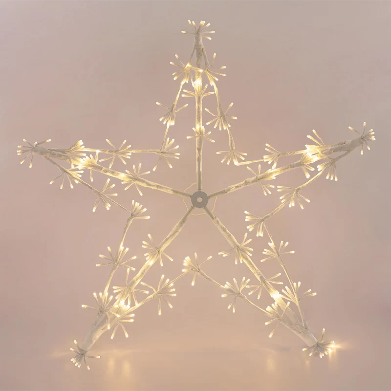 Weihnachtsdeko LED-Stern mit 320 Warmweißen LEDs aus Metall