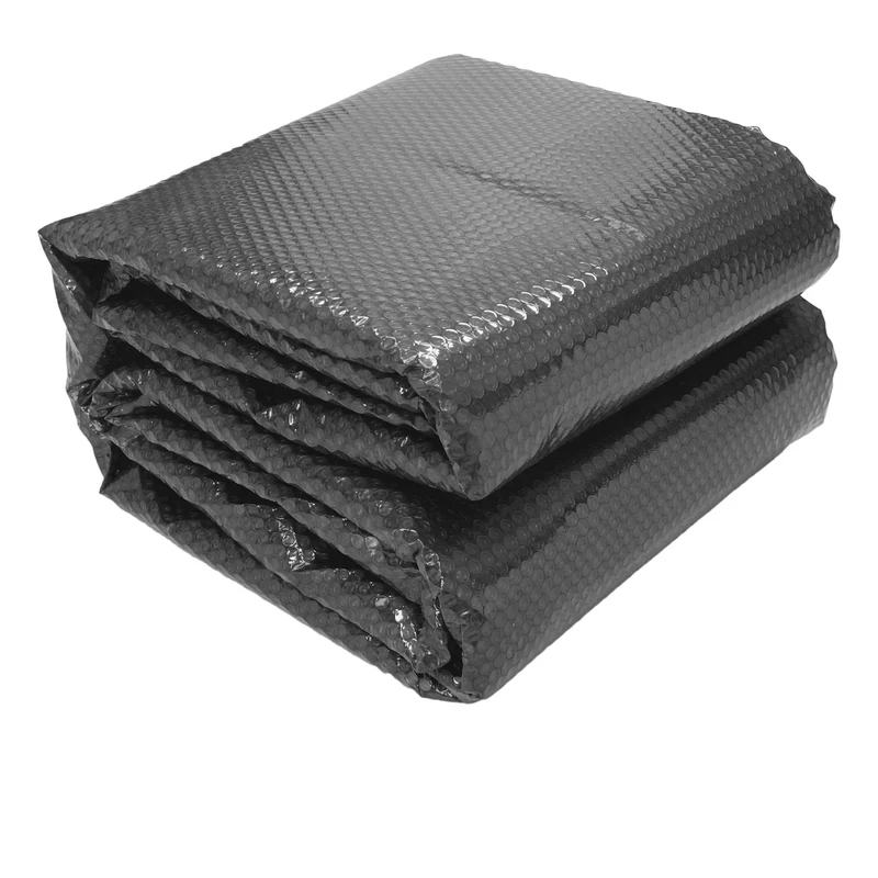 Pool Solarfolie Eckig 3x2 m 400µm Schwarz aus PE-Folie mit Luftkammern