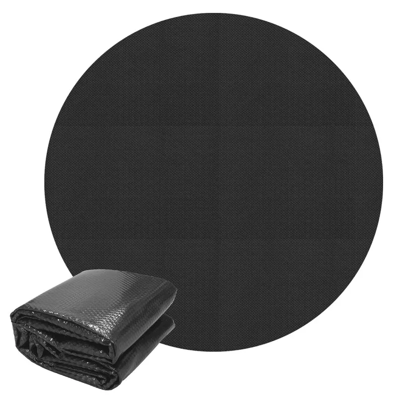 Pool Solarfolie Rund Ø 3 m 140µm Schwarz aus PE-Folie mit Luftkammern