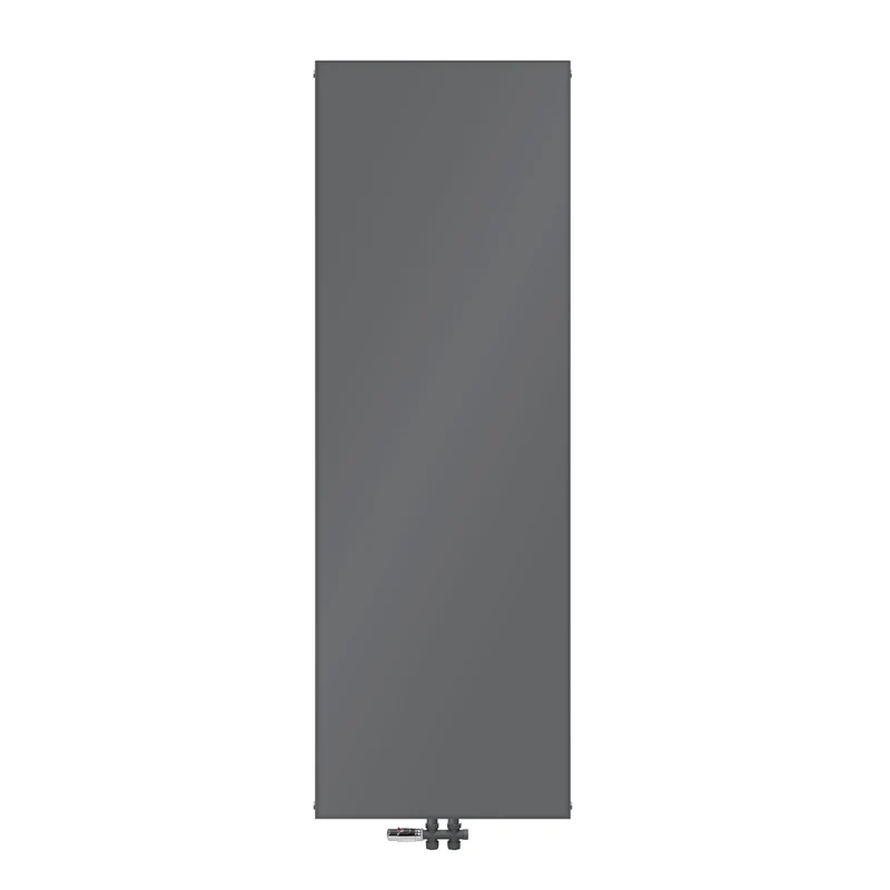 Badheizkörper 1800x604 mm Anthrazit mit Boden Anschlussgarnitur ML-Design