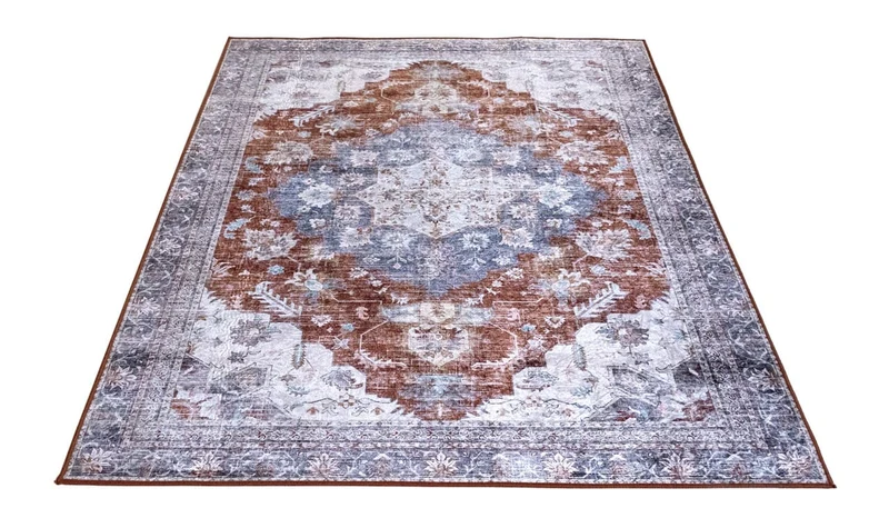 Tappeto Classico Vintage Printed Grigio
