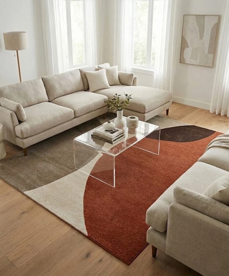 Tappeto Moderno Casa Beige
