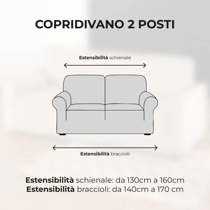Copridivano Elasticizzato Antimacchia in Velluto Il Gruppone