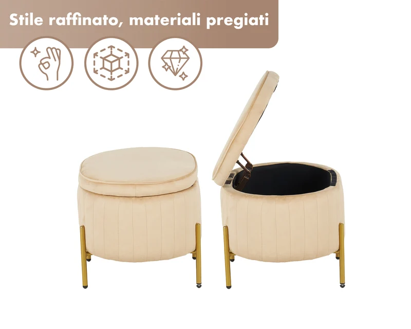 Panca Imbottita Velluto Contenitore XXL Il Gruppone