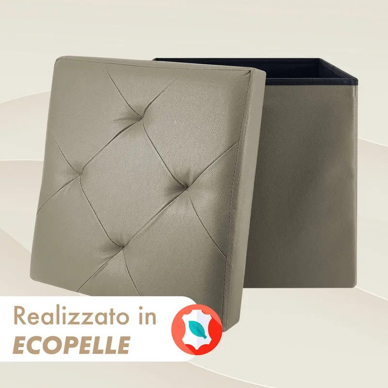 Pouf Poggiapiedi In Ecopelle 2 In 1 Il Gruppone