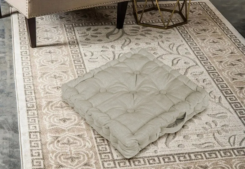 6 Pezzi Cuscini Sedia Quadrati Alti Mattonella Trapuntati Cuscino Da Pavimento Con Maniglia 40x40 Cm Altezza 6 Cm Cuscino Spesso Cucina Interno Esterno Coprisedia