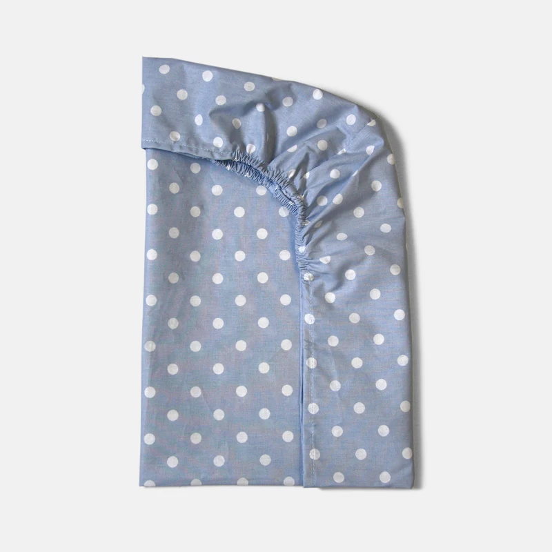 Lenzuolo Azzurro Pois Bianchi