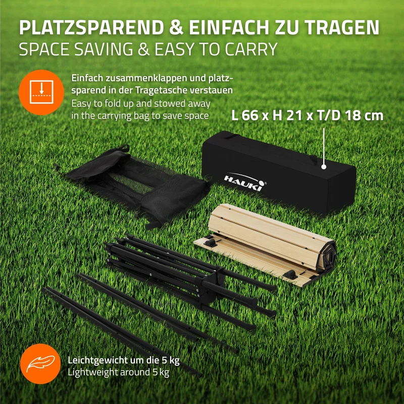 Camping Set 3-teilig mit Klapptisch Beige und 2 Campingstühlen Khaki HAUKI
