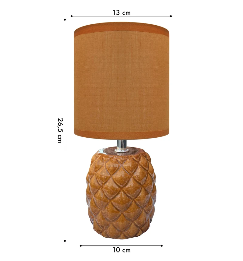 Lampada Moderna Da Comodino A Forma Di Ananas Certificata RoHS In Ceramica Il Gruppone