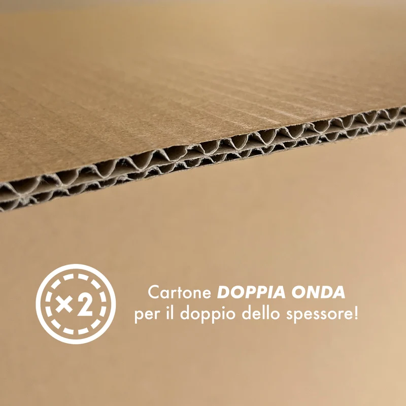 10 Scatoloni Con Maniglie Scatola Cartone A Doppia Onda Per Trasloco 60x40x40 cm Il Gruppone