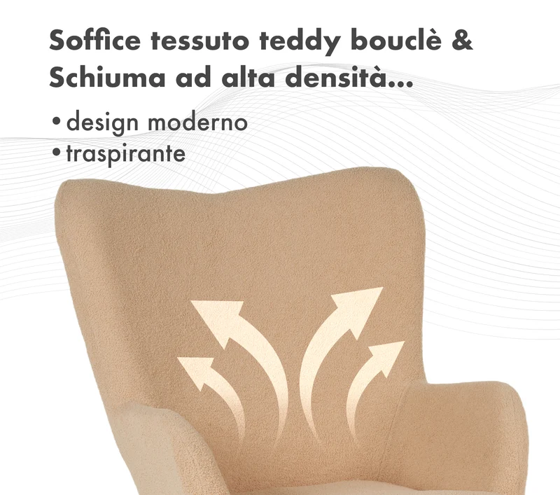 Poltrona Imbottita Ergonomica Effetto Teddy Morbida Il Gruppone