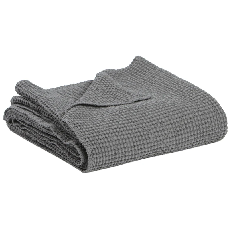 Plaid a Nido D'Ape StoneWashed in Cotone Riciclato - Maia Recycle