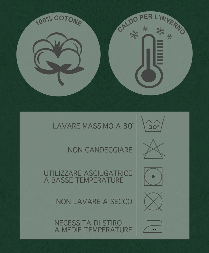 Lenzuolo Sotto in Flanella di Cotone Felpata con Angoli Elasticizzati Anti-Pilling Invernale Il Gruppone