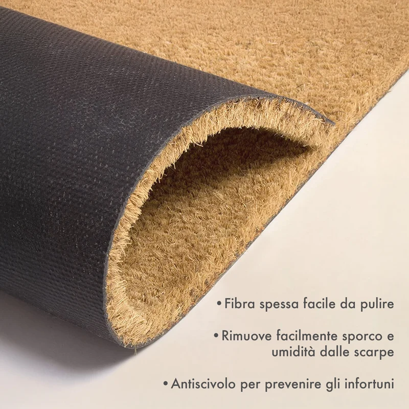 Zerbino Ingresso In Cocco Tappeto Antiscivolo Antibatterico 40 x 60 Il Gruppone