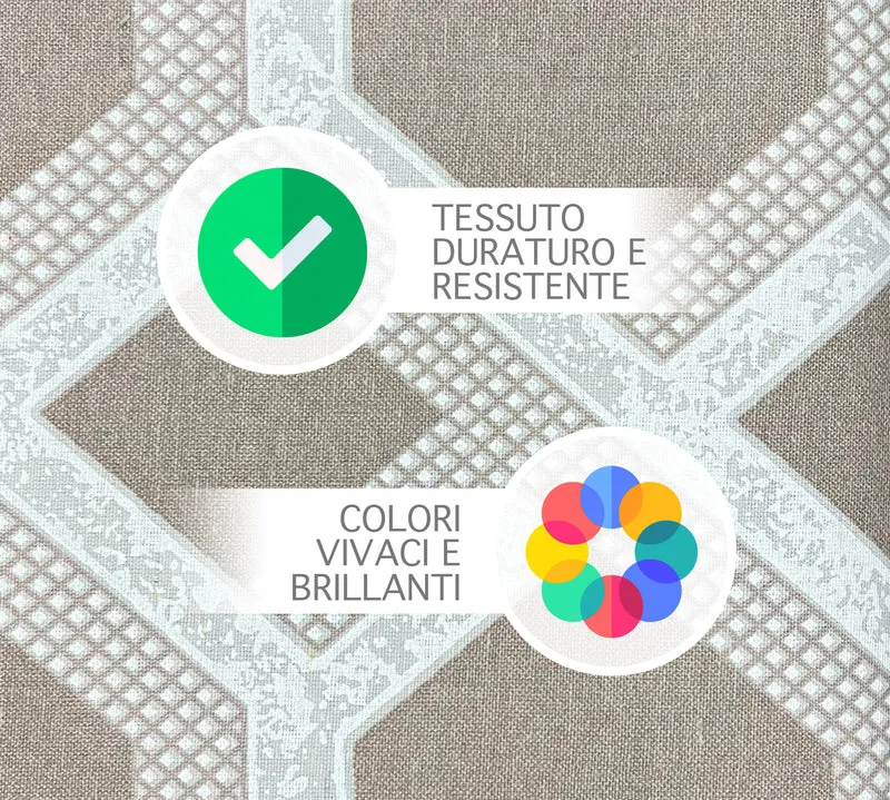 Telo Arredo in Cotone Panama Stampato Varie Fantasie Made in Italy Il Gruppone
