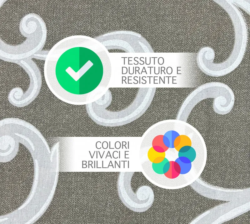 Telo Arredo in Cotone Panama Stampato Varie Fantasie Made in Italy Il Gruppone