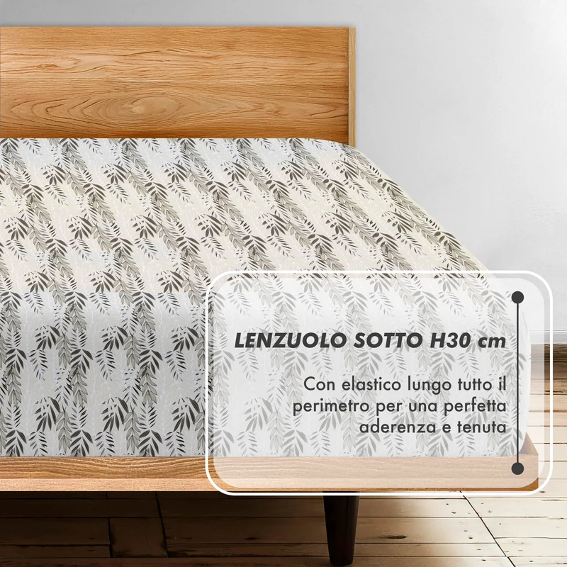 Completo Lenzuola Matrimoniale No Stiro in Morbida Microfibra e Made in Italy Il Gruppone