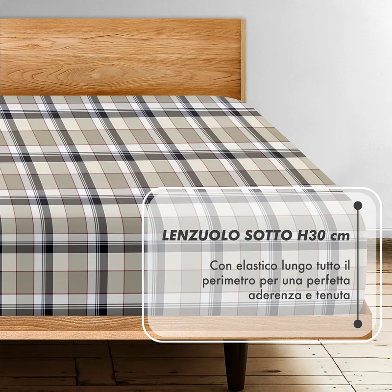 Completo Lenzuola Matrimoniale No Stiro in Morbida Microfibra e Made in Italy Il Gruppone