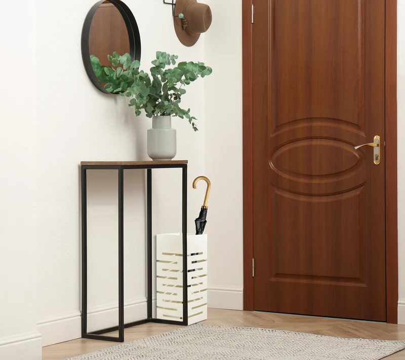 Portaombrelli Elegante Design Moderno in Metallo Con Ganci per ombrellini Il Gruppone