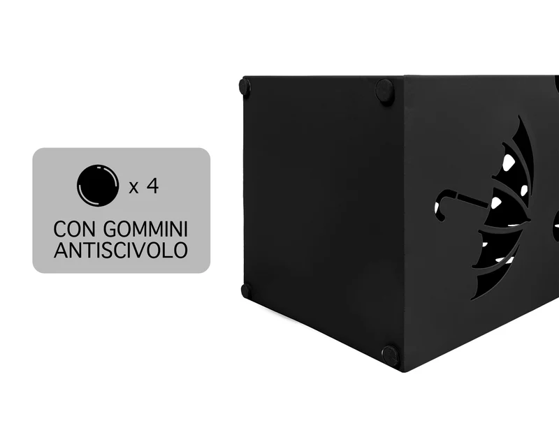 Portaombrelli Elegante Design Moderno in Metallo Con Ganci per ombrellini Il Gruppone