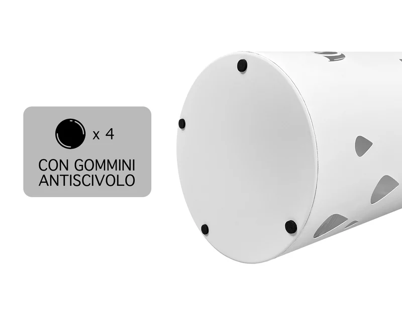 Portaombrelli Elegante Design Moderno in Metallo Con Ganci per ombrellini Il Gruppone