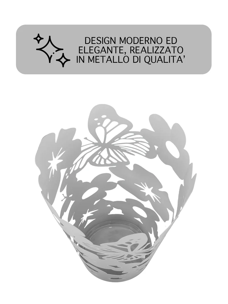 Portaombrelli Elegante Design Moderno in Metallo Con Ganci per ombrellini Il Gruppone