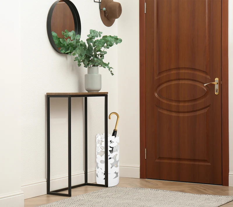 Portaombrelli Elegante Design Moderno in Metallo Con Ganci per ombrellini Il Gruppone